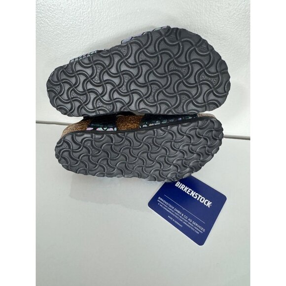 NEW Birkenstock Rio Kids Sandals Shiny Snake Black Iridescent EU 24 US 6 Toddler - Picture 9 of 9